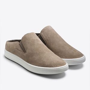 Vince Verrell Tan Suede Slip On Sneaker Shoes 5 35